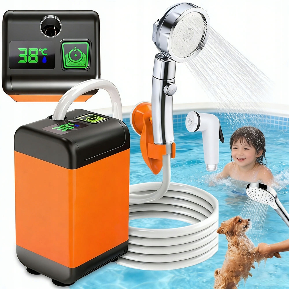 Prysznic Turystyczny Prysznic Do Kampera Usb 6000MAH 3 Tryby