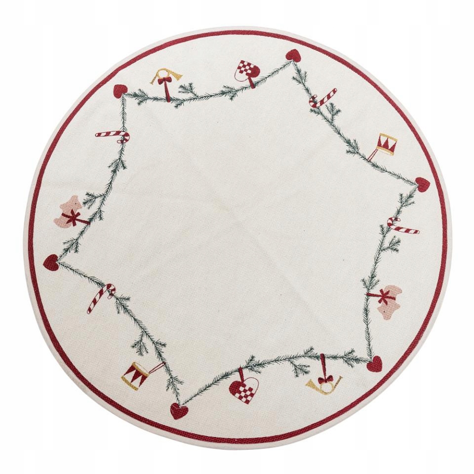 Bloomingville Christmas Yule Okrúhla podložka pod vianočný stromček Vianočná