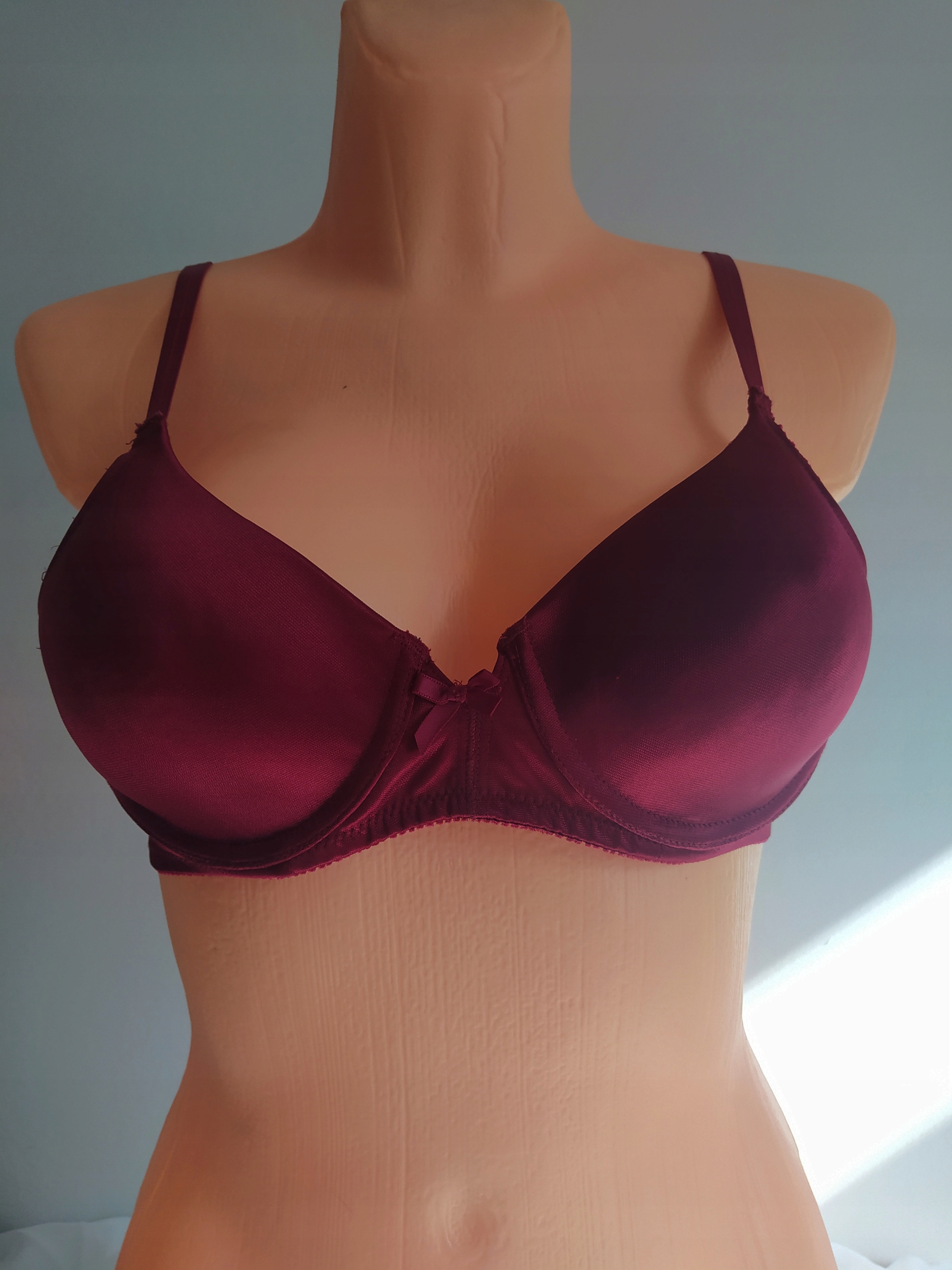 85AA 38AA Miss Astor biustonosz usztywniany bordo Marka Inna marka