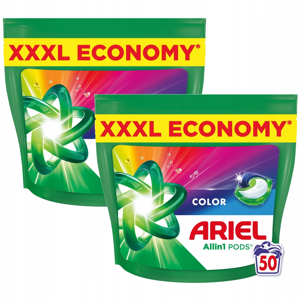 Levně 2x Kapsle na praní Ariel Allin1 Pods Color pro barvy 50 ks