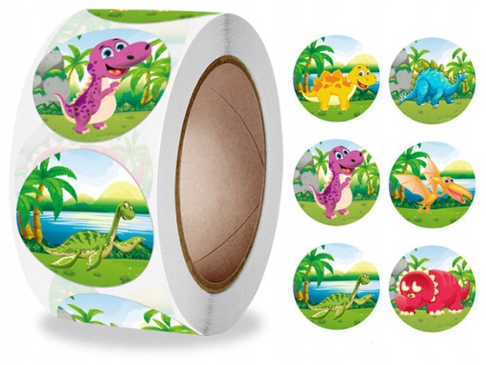 NAKLEJKI DZIELNY PACJENT 500 szt.