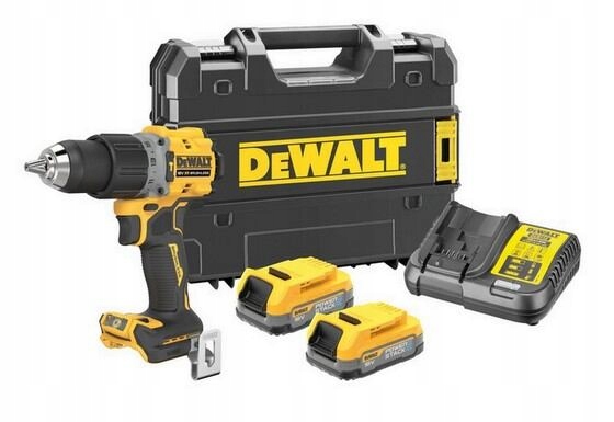 DeWalt DCD805E2T aku bezuhlíková příklepová vrtačka 18V/2*1,7Ah Powerstack,