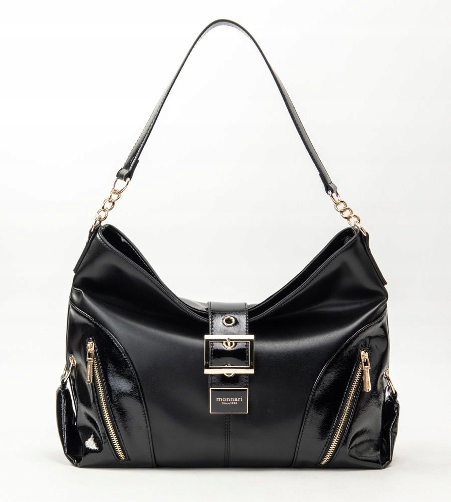 Kabelka Shopper Monnari Lesklá Na Nákupy, Ozdobná Spona Na Magnet