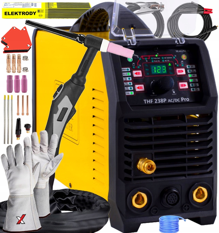 Svařovací Stroj Magnum Thf 238 Pro Ac/dc Tig Puls 230V 4T