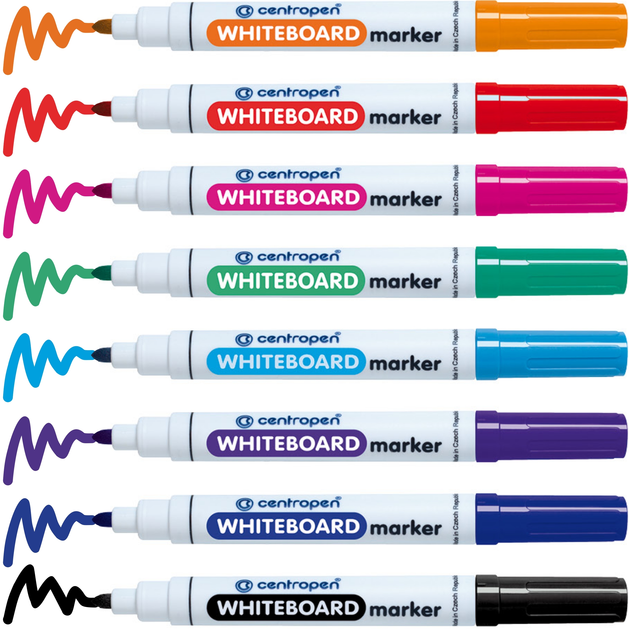 Markery suchościeralne flamastry do tablicy białej