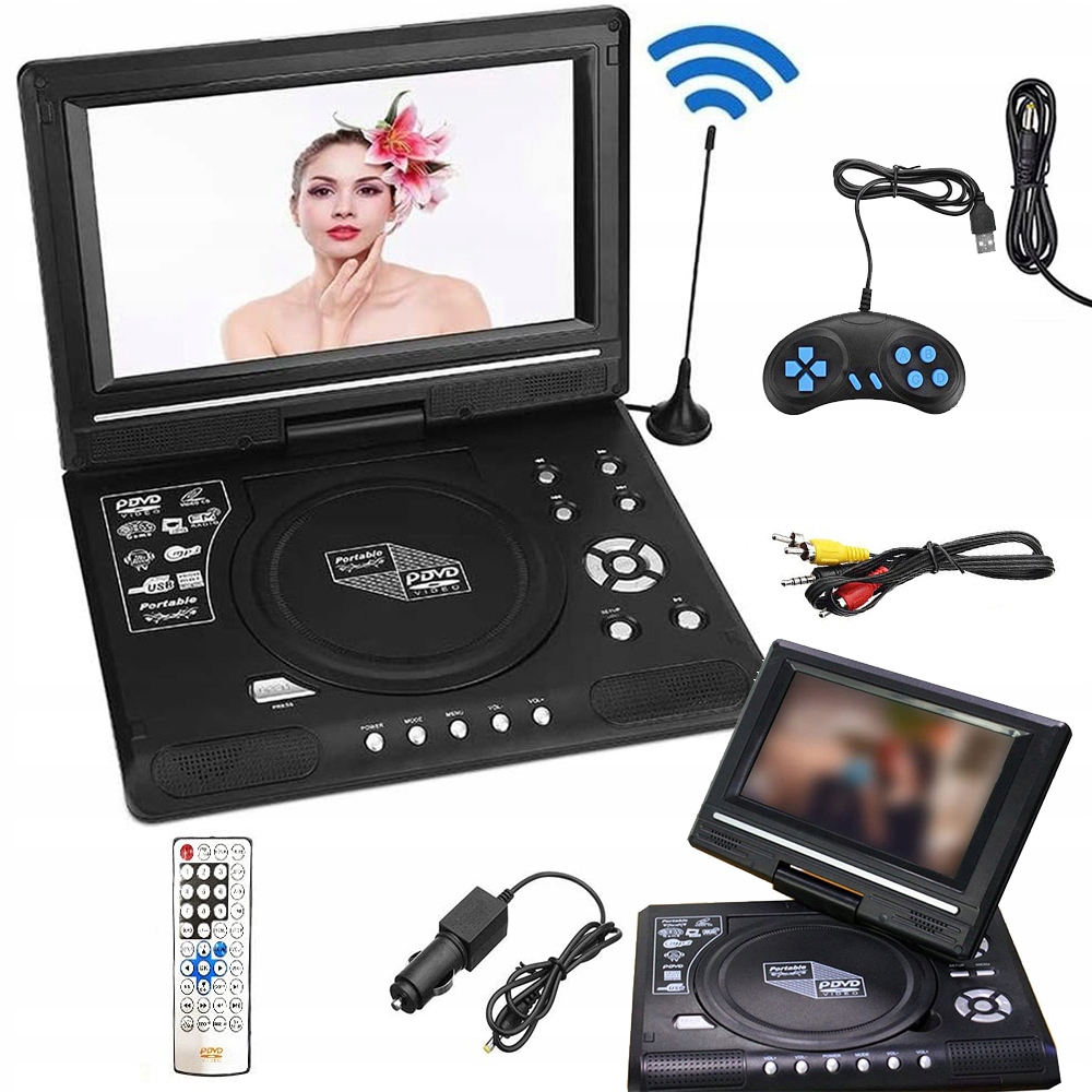 DVD Přehrávač CD Usb Hdmi Full Hdd S 7.8'' Led Podporuje Televizi A Hry