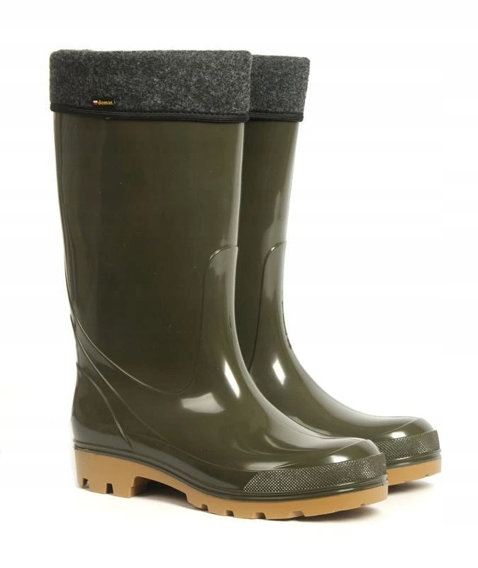 Pánské vysoké zateplené holínky Demar Grander Lux 1606 zelené, vel. 41