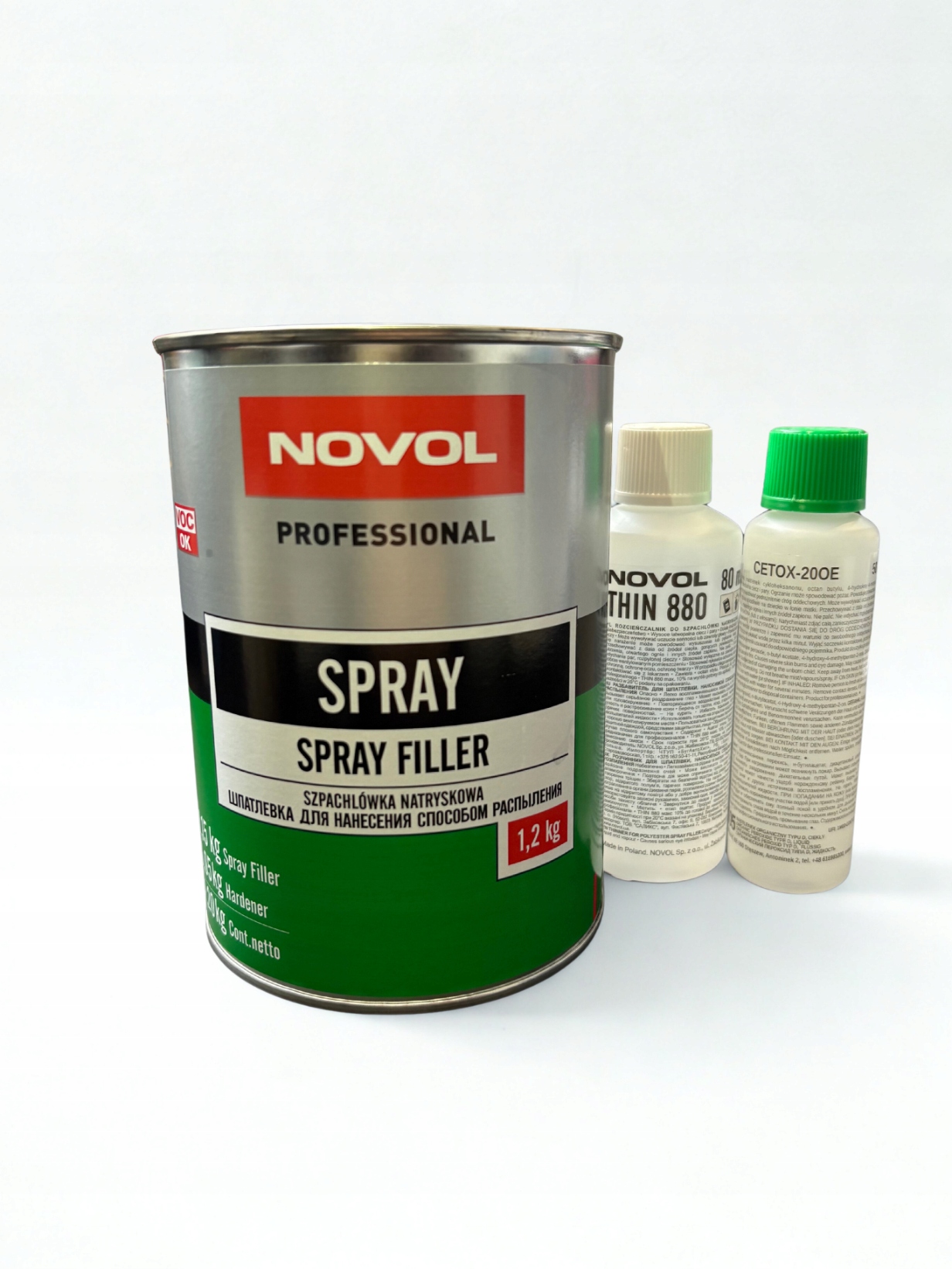 Spray Szpachlówka Natryskowa Novol Utwardzacz
