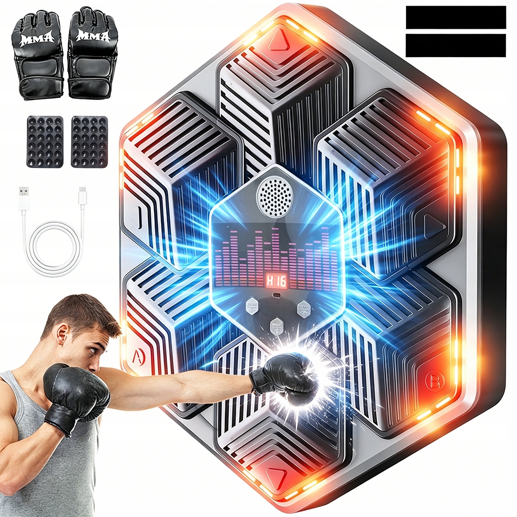 Music Boxing Machine Bluetooth 16 Rychlostí Trojité Tlumení Zajímavé