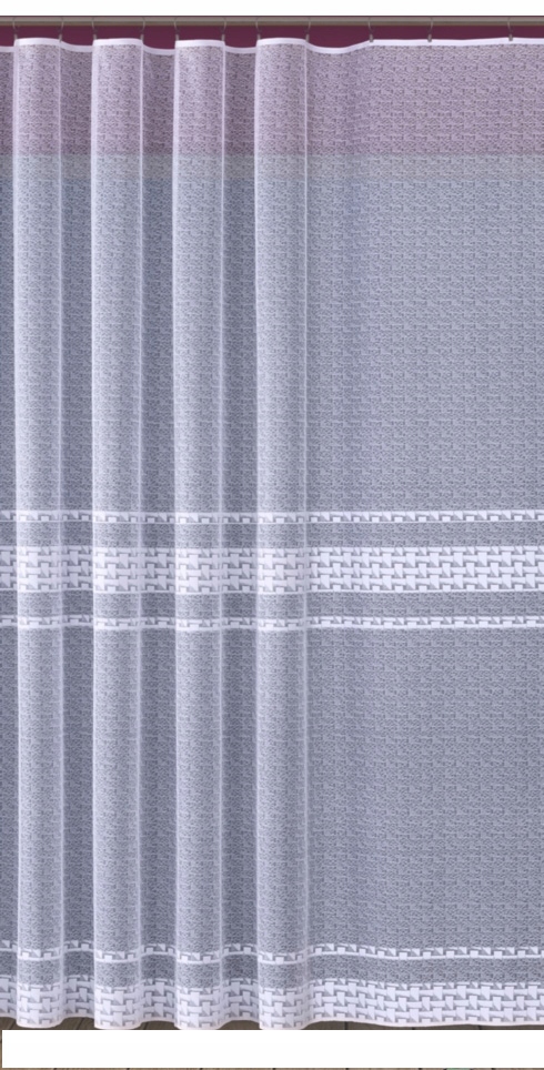 Mg Záclona 768/19 Bílá 500x250 cm Hotová S Páskou M