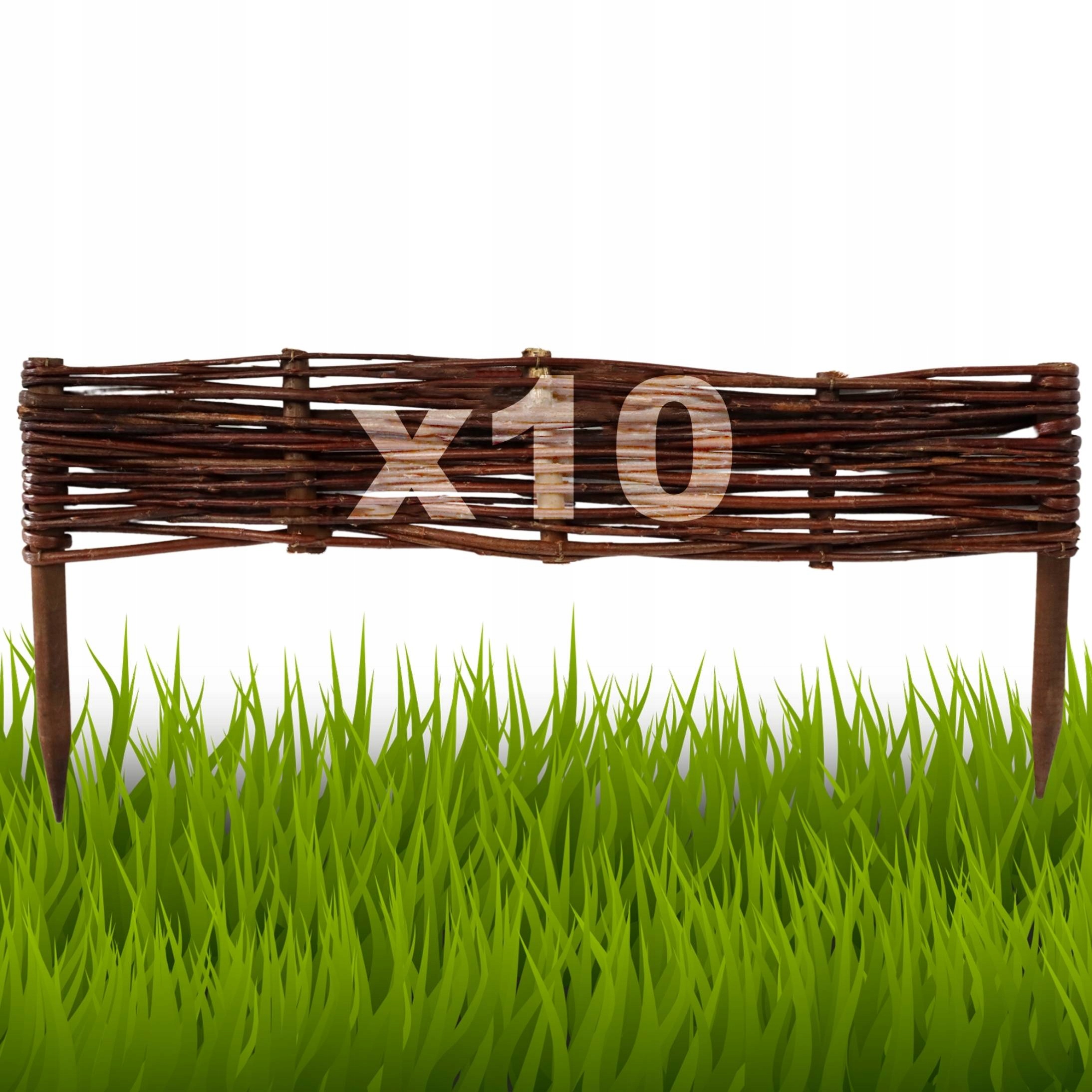 10 kusů Palisáda, plot trávníkový lem 10/60 cm Výrobce