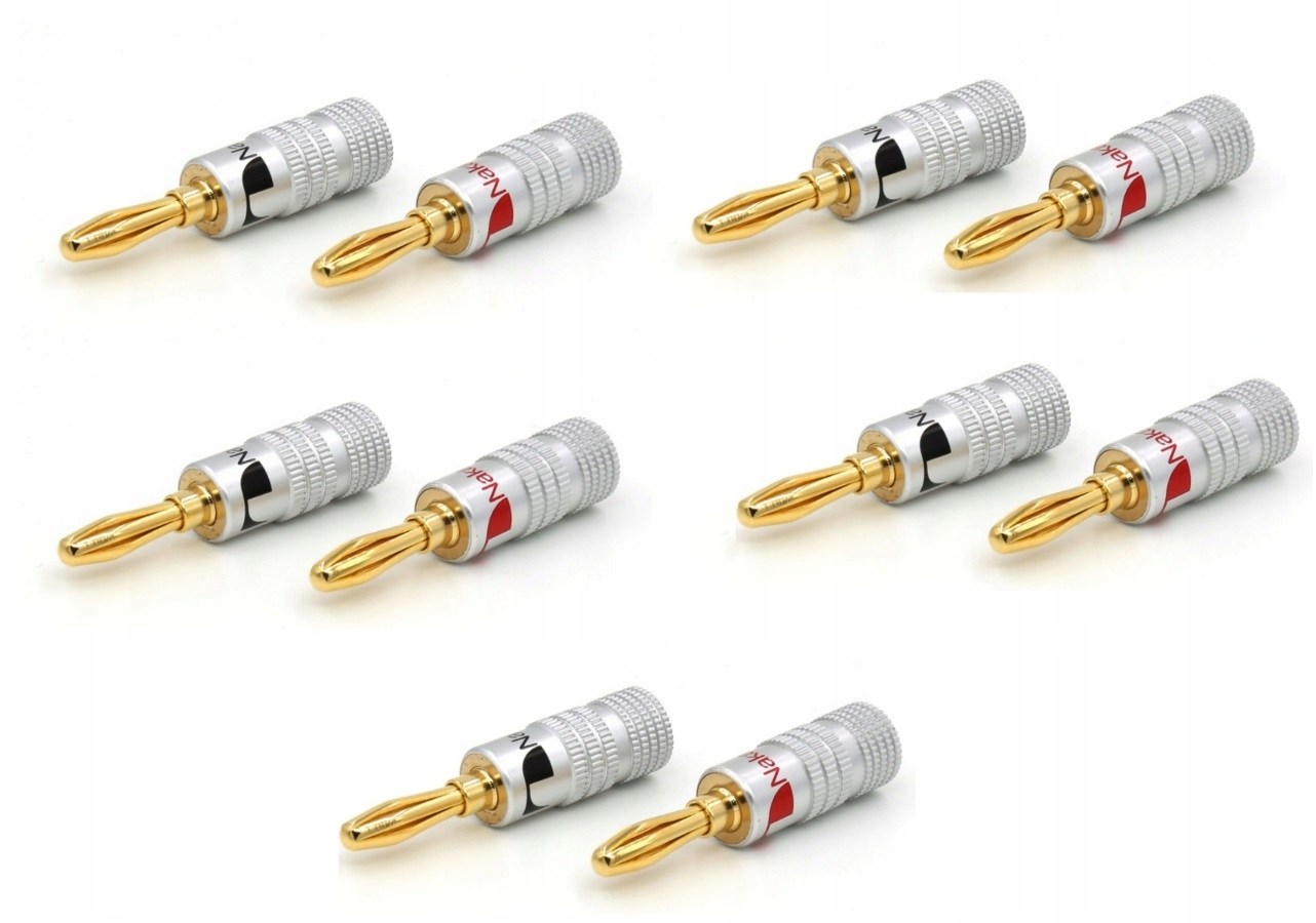 Nakamichi Banánkový Reproduktorový Konektor 10 Ks