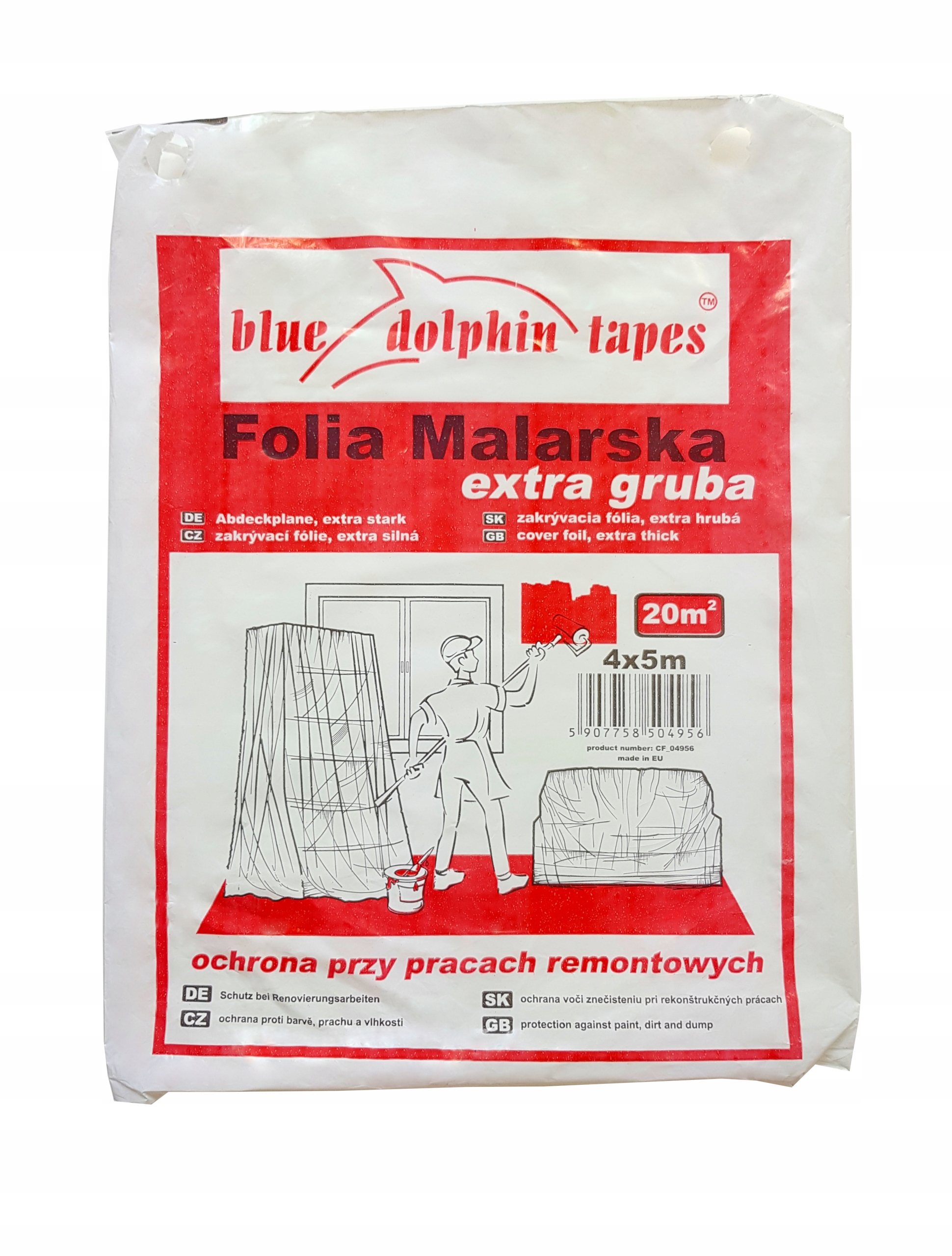 

Folia malarska Extra Gruba Blue Dolphin 4mx5m