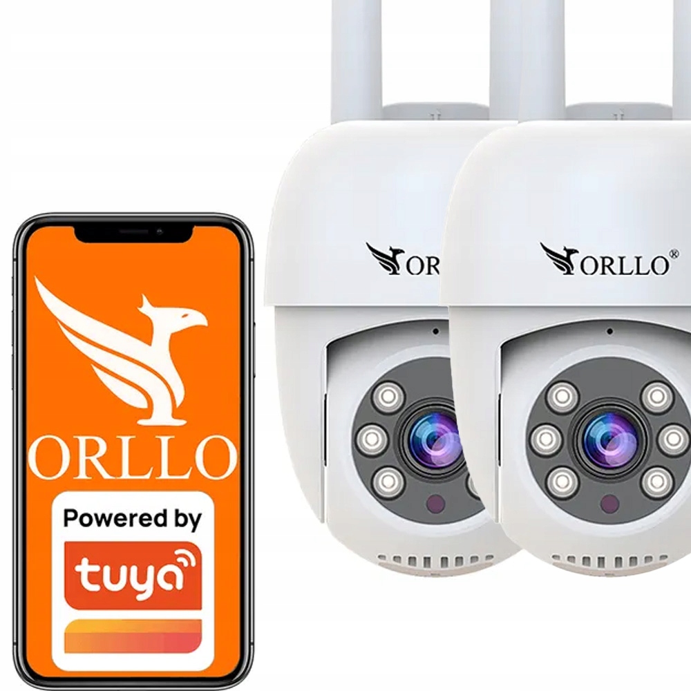 Sada kamer WiFi Ip Venkovní Otočná 4Mpx Orllo TZ2 Pro