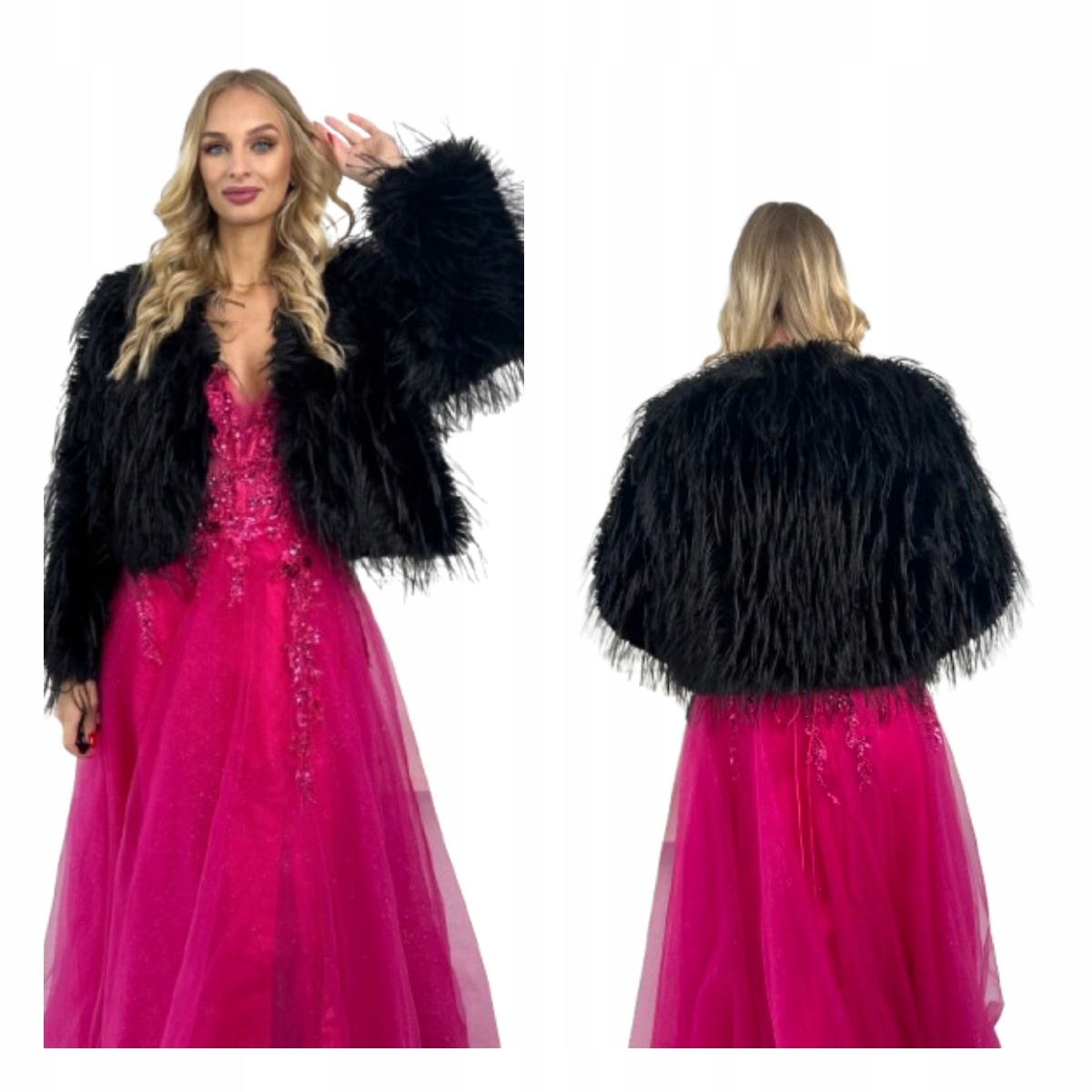 Bolerko Elegantní Krátké Pudrová Růžová 34