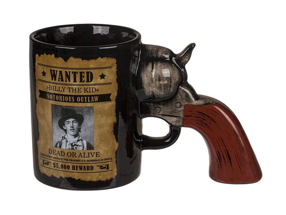 

Kubek Rewolwer Poszukiwany Dziki Zachód Pistolet