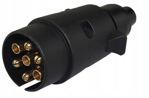 WTYCZKA DO PRZYCZEPY PLASTIKOWA 7 PIN WTYKA 12V