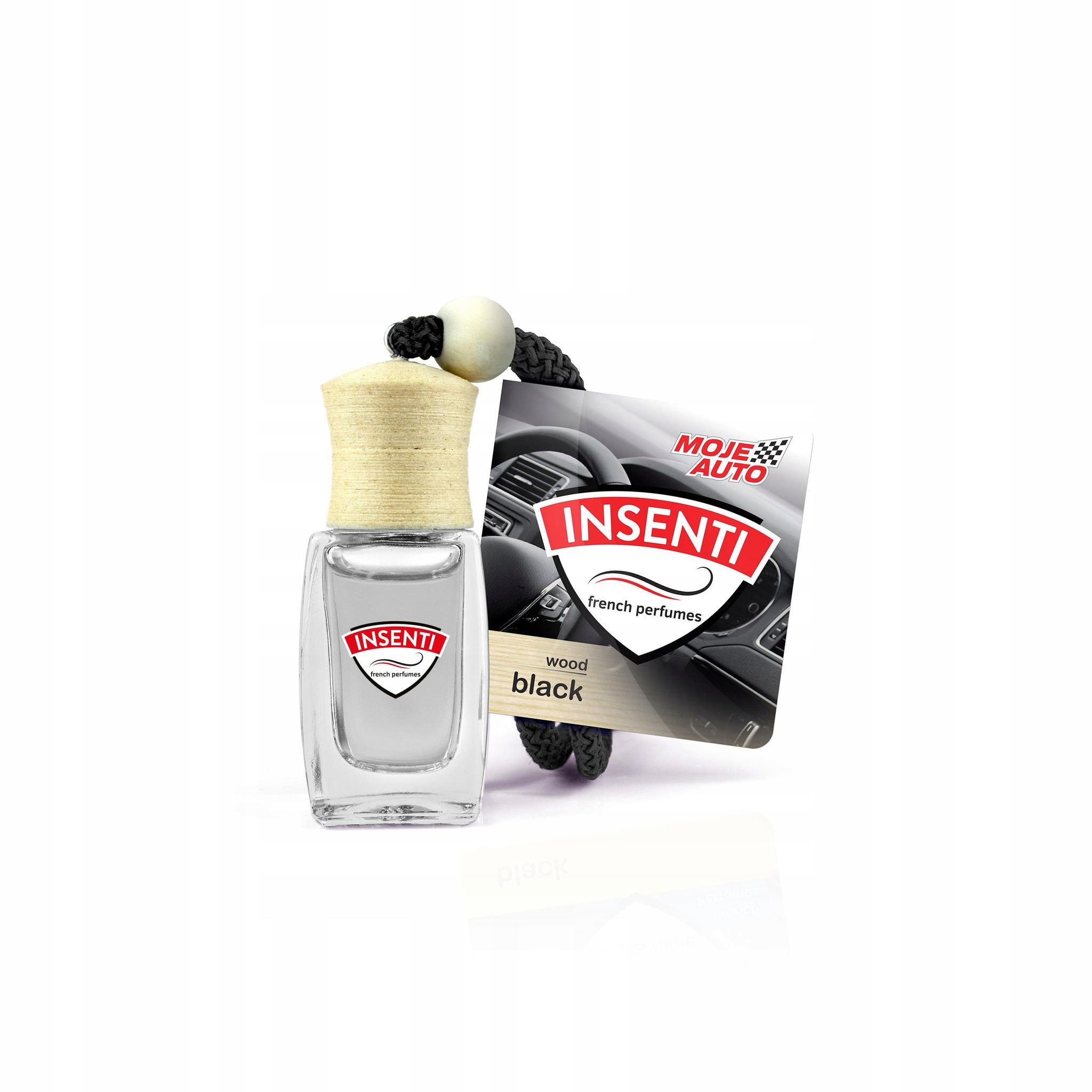 Zawieszka Zapach Samochodowy Moje Auto Insenti Black 8ml