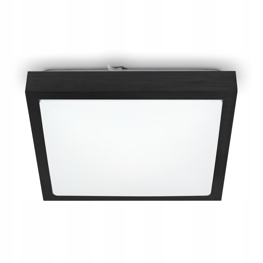 

Lampa Sufitowa Plafon Oprawa 2xE27 Kwadrat Czarny