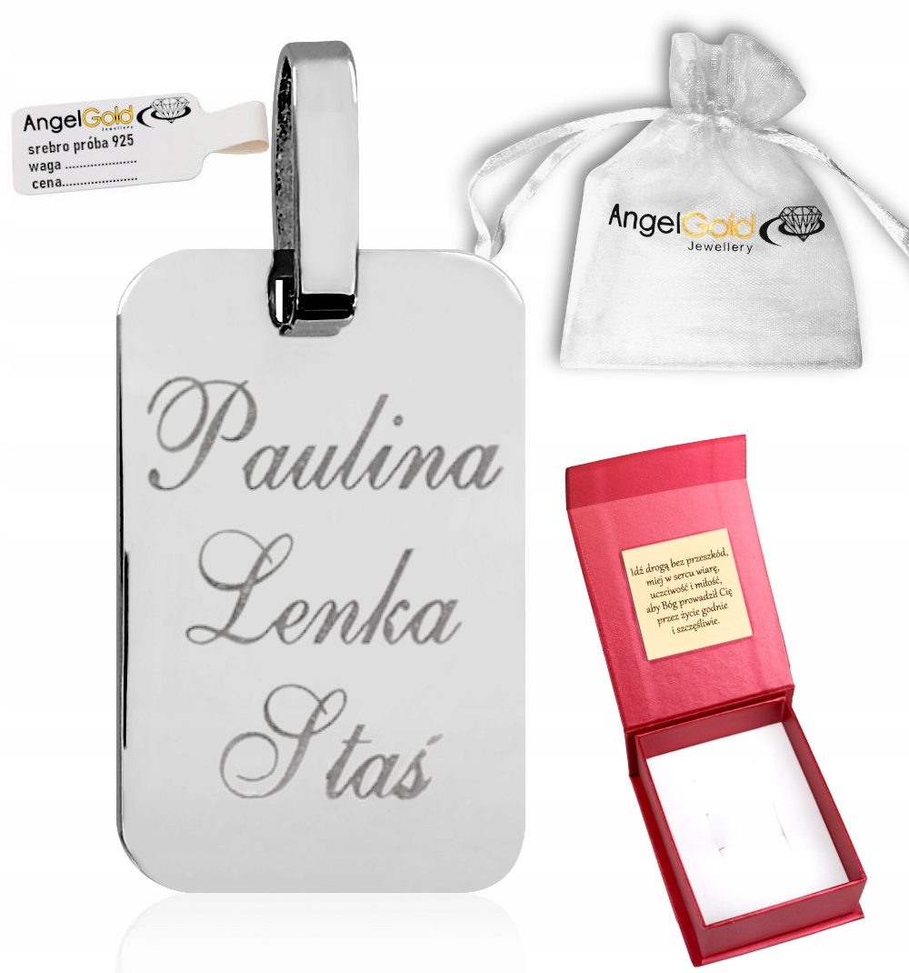 Stříbrný Vojenská Známka Plech Pr 925 Gravírování