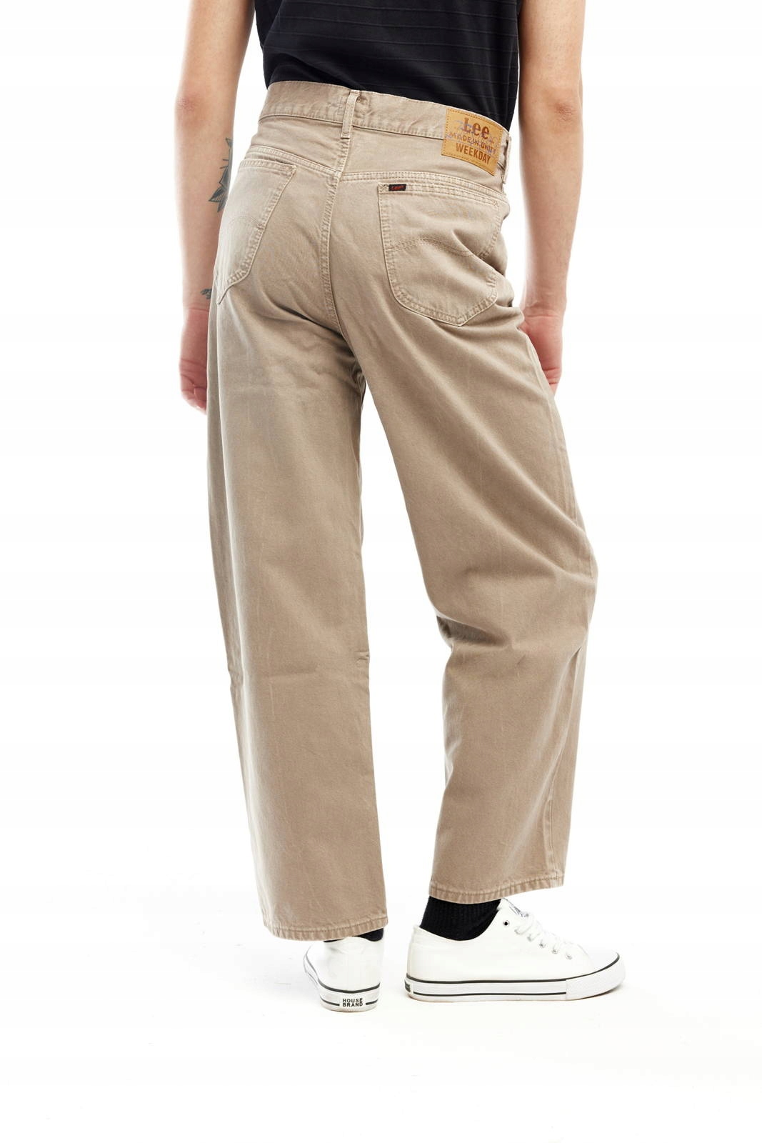 Pánské volné džíny Lee Weekday Big Skater Jeans Potato L71HCX16 36/32