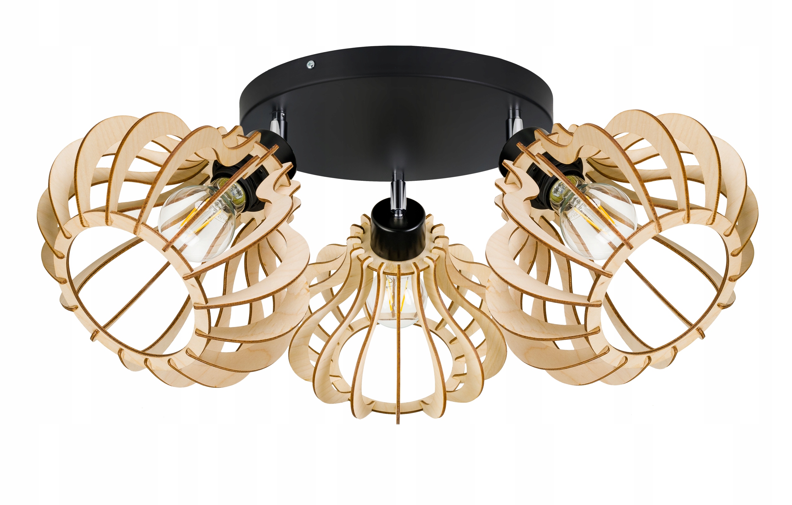 Stropní lampa stropní svítidlo lustr Loft Pohyblivé dřevo 3