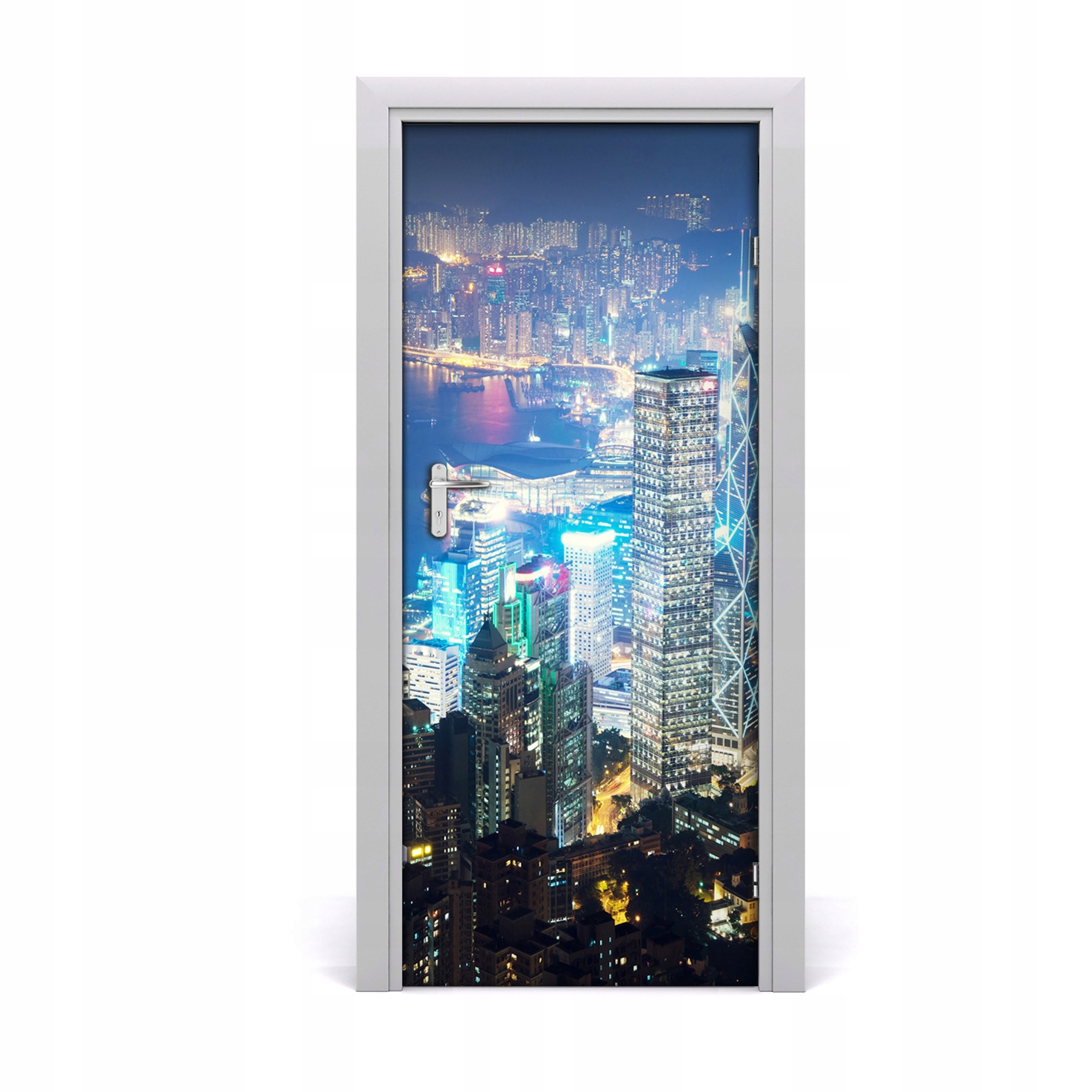 

Fototapeta samoprzylepna na drzwi Hong kong nocą