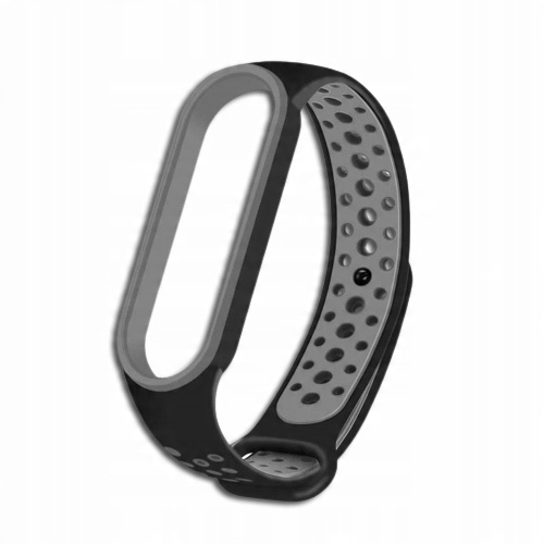 

Pasek Perforowany Do MI Band 5/6 Black Gray