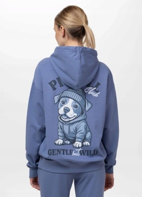 Mikina Pit Bull S Kapucí Gentle But Wild blue jeans
