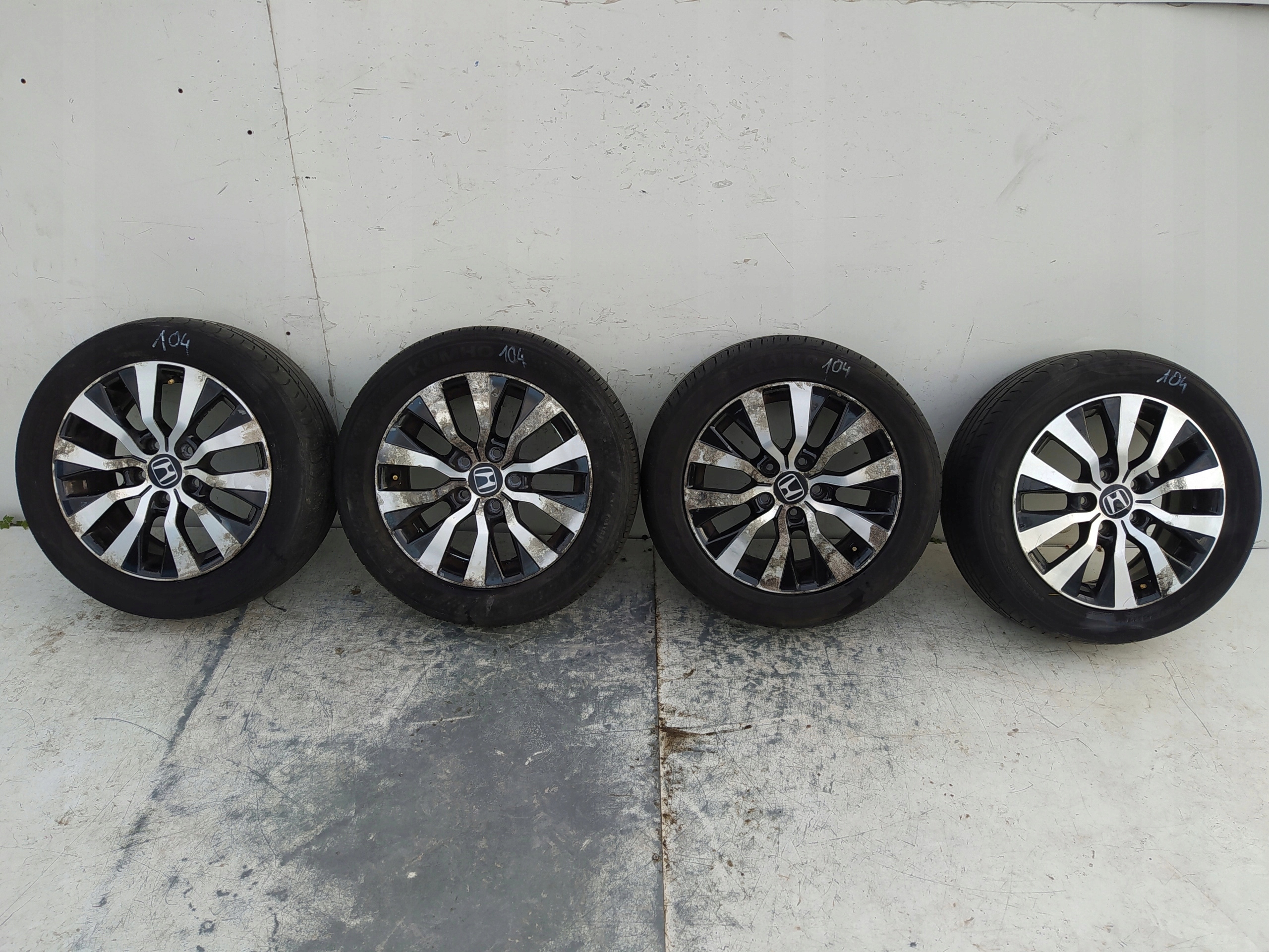 4× Обід алюміній Honda OE CIVIC IX 7.0