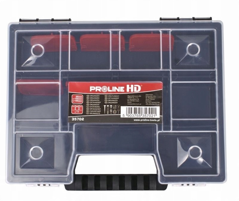 

Organizer Z Rączką 11 Przegr 35x155x195MM Proline