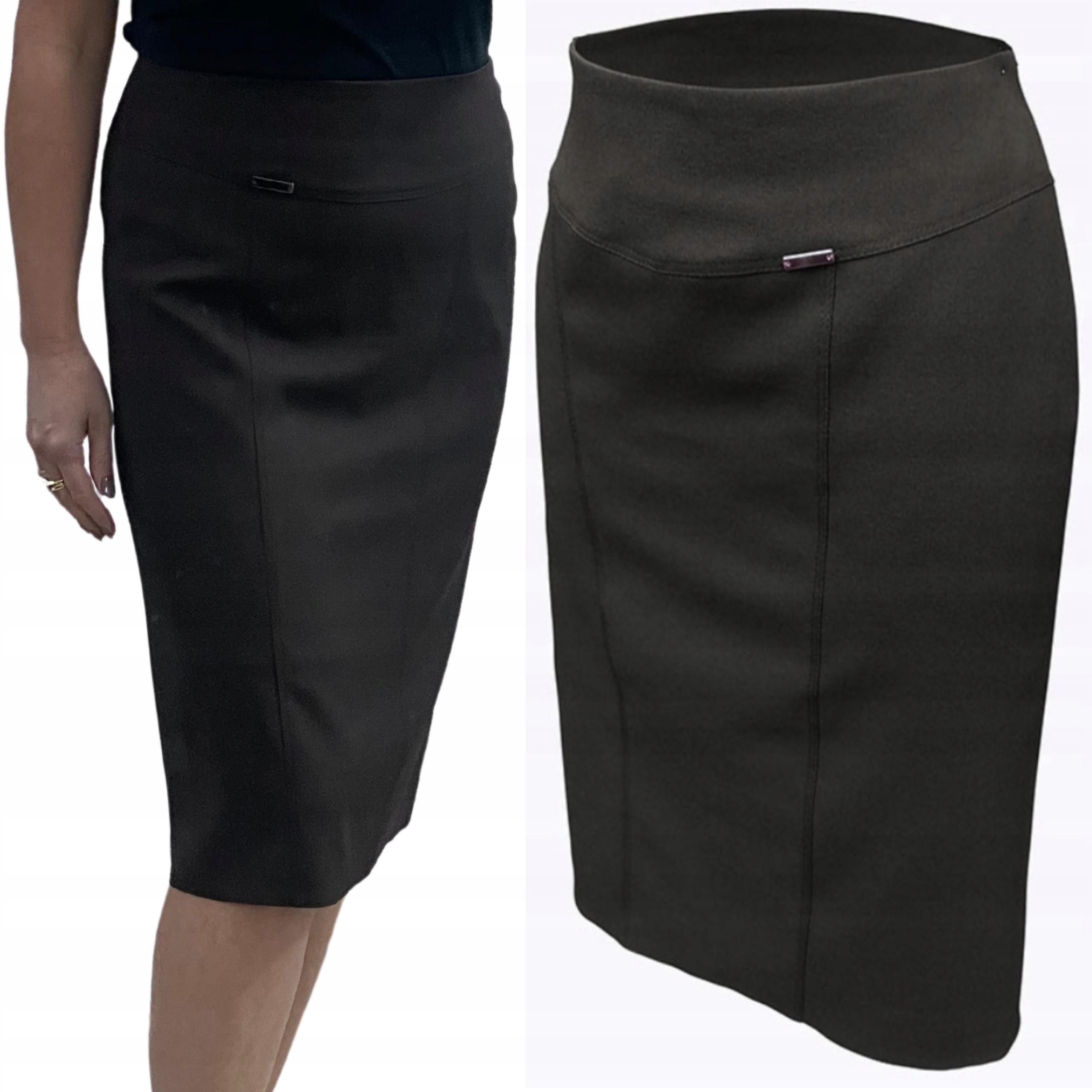 D45 SPÓDNICA MADAME DŁUŻSZA BRĄZ R.46