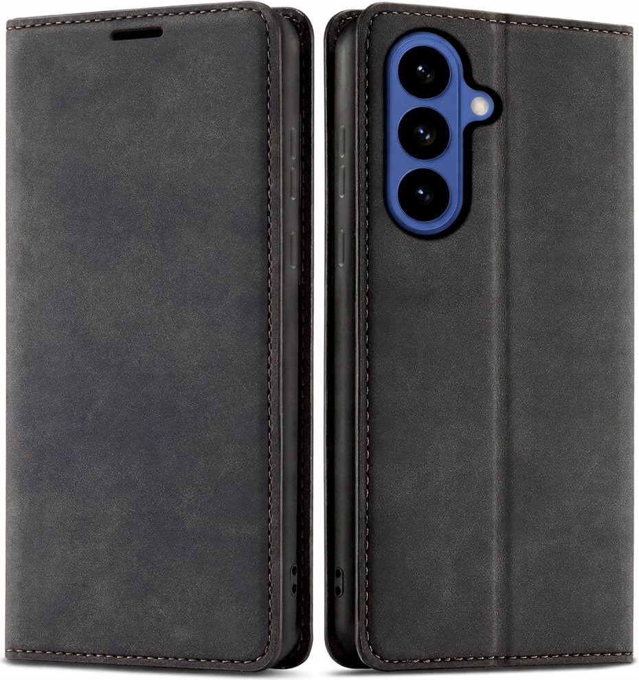 Etui Skórzane Magnetyczne Sheep Skin Szkło 9H Pro+ Do Samsung Galaxy S26