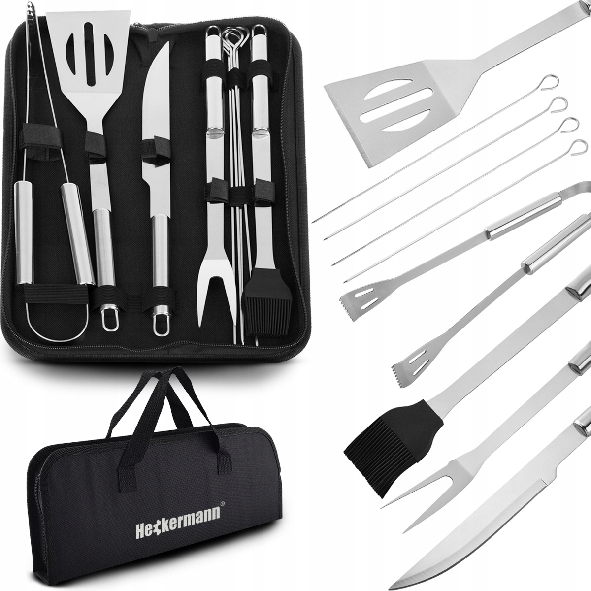 

Zestaw Akcesoria Przybory Do Grilla W Etui 9w1