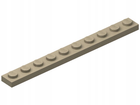 

Lego 4477 Płytka 1x10 c. piaskowy tan 6232137 1szN