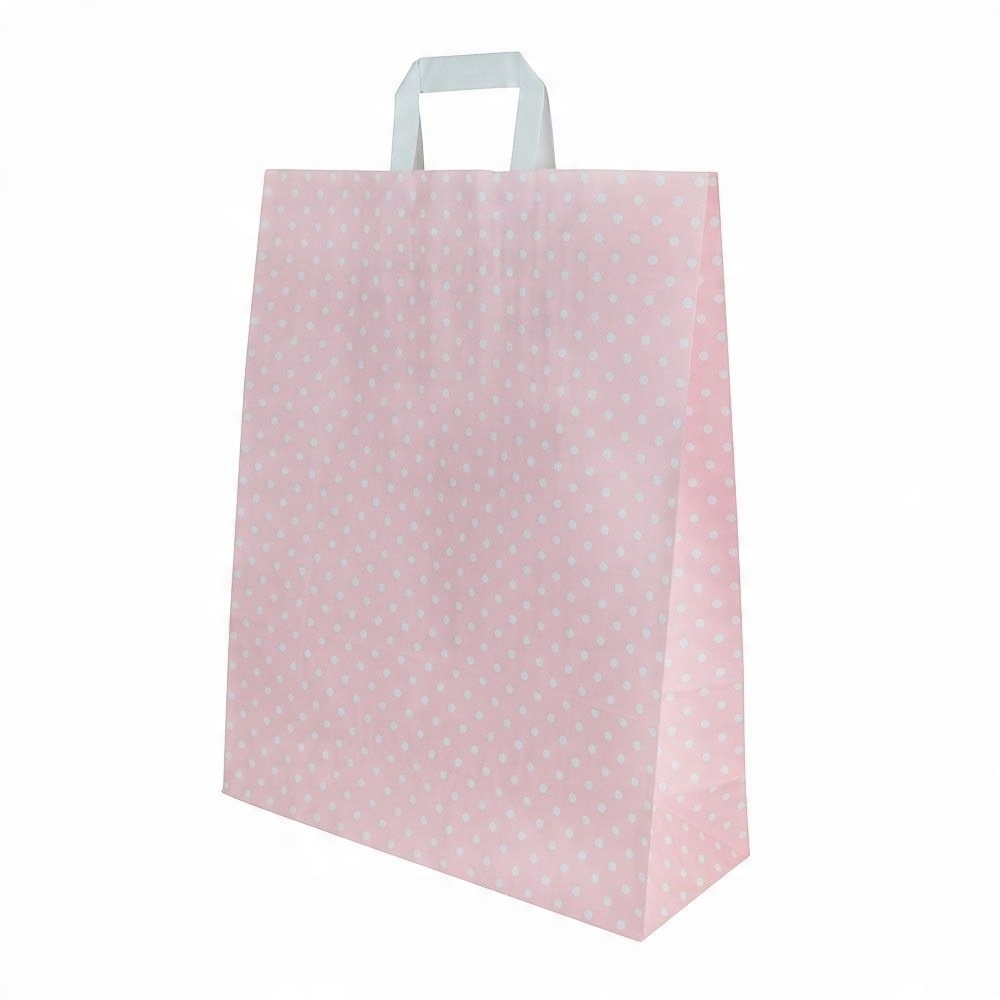 

Torba papierowa różowa Eko L 2,5kg 32x12x40cm 1szt