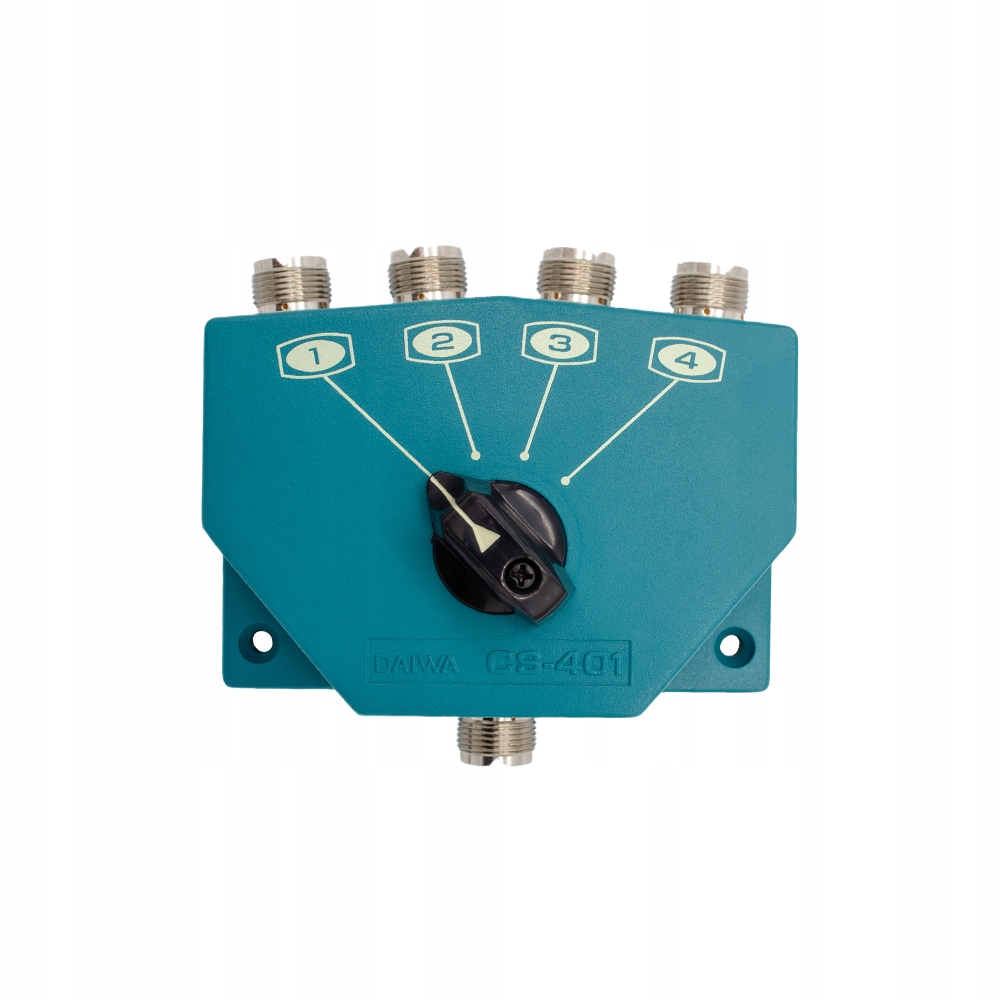 Daiwa CS-401 przełącznik antenowy 4-pozycyjny złącza SO-239 0-500MHz 2500W