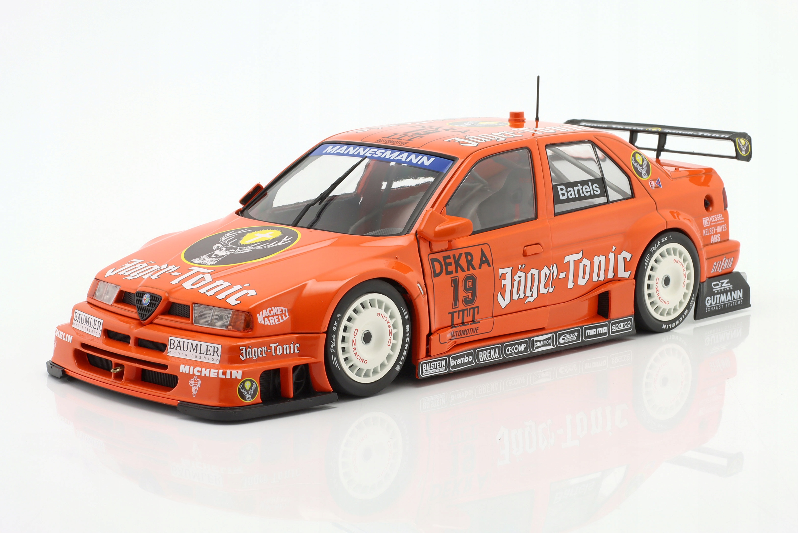 Alfa Romeo 155 V6 Ti #19 Jäger-Tonic Itc Helsinki 1995 Bartels WERK83 1:18