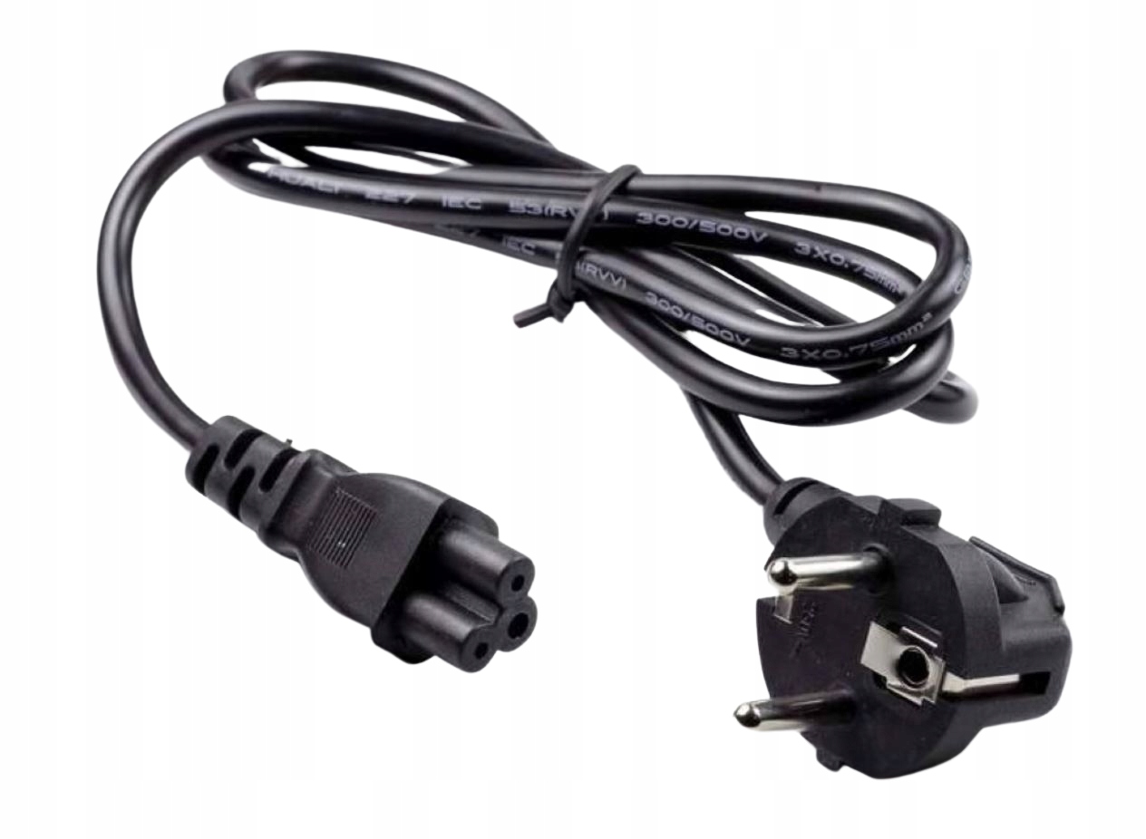 

Nowy Kabel Zasilający Koniczynka 1M Dell Lenovo Hp