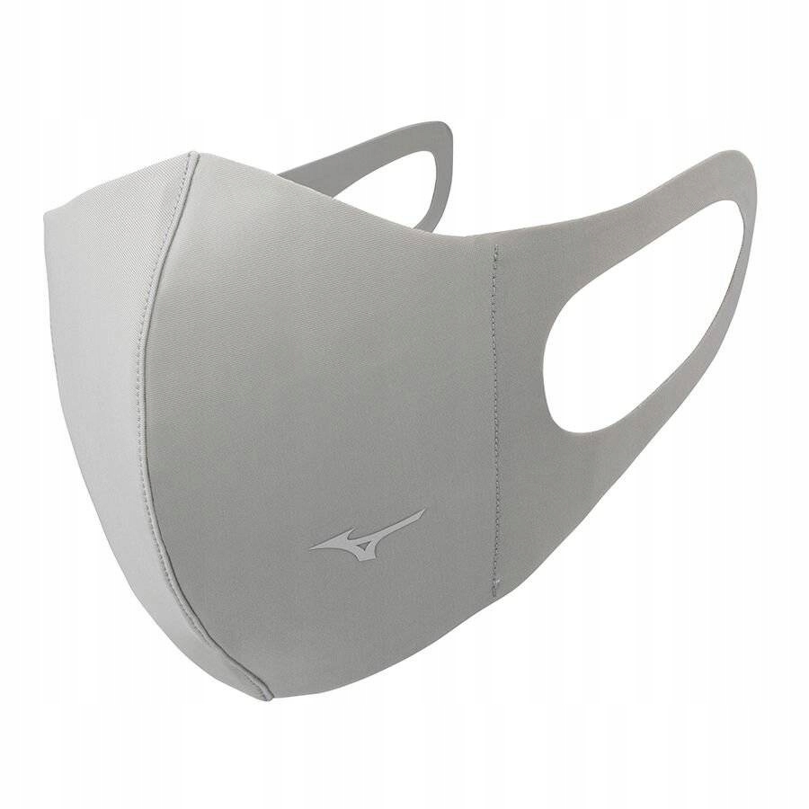 Maseczka sportowa do biegania Mizuno Face Cover wielorazowa szara L