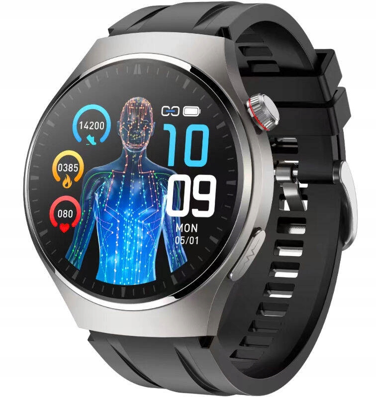 Smartwatch Rubicon RNCF32 Ekg Pulz Tepová Frekvencia Tlak Hovoru Amoled