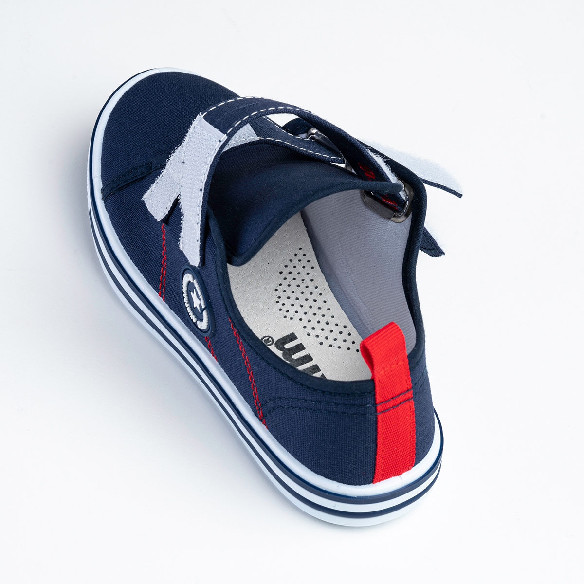 Tenisówki wkł.SKÓRA trampki wygodne lekkie Axim Materiał tkanina