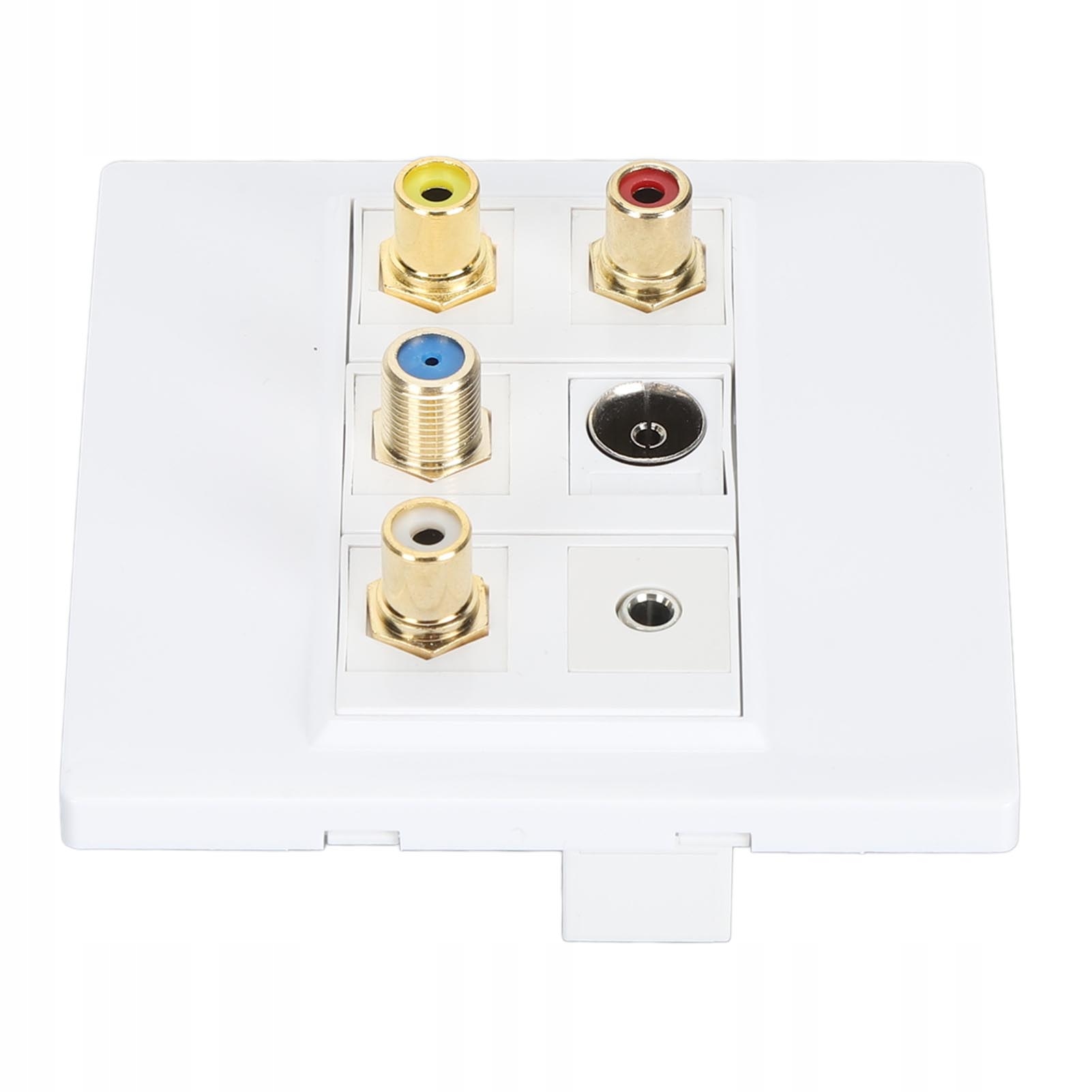 Multimedialna płyta ścienna 3,5 mm F Type TV9.5 3 RCA AV Panel P4