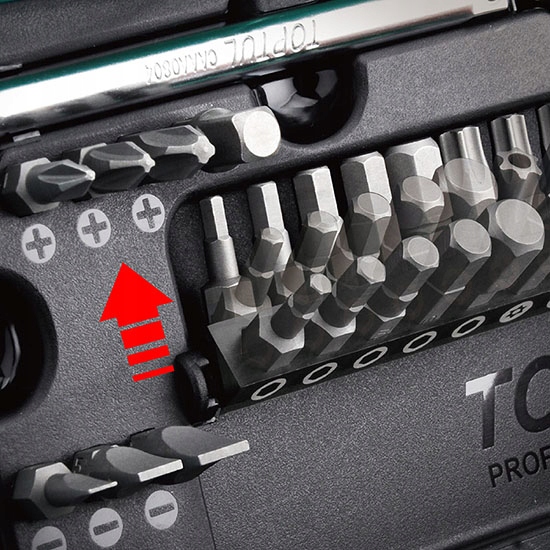 ZESTAW KLUCZY NASADOWYCH TOPTUL 41 EL. TOPTUL GADW4101 Kod producenta GADW4101