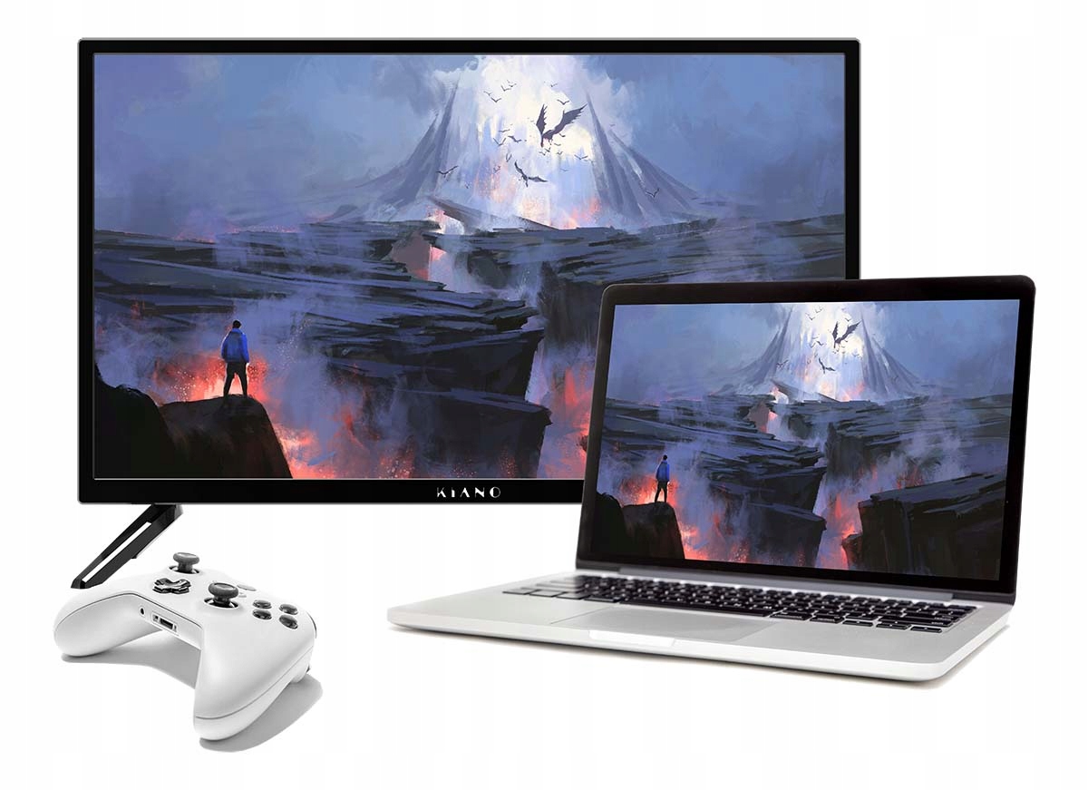 Telewizor LED Kiano SlimTV 24 TRAVEL HD Ready 24'' DVB-T2 12V Format HD HD Ready