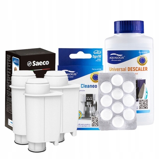 Odvápňovač UniDec 250ml Tablety 3x FIltr Pro Kávovar Saeco