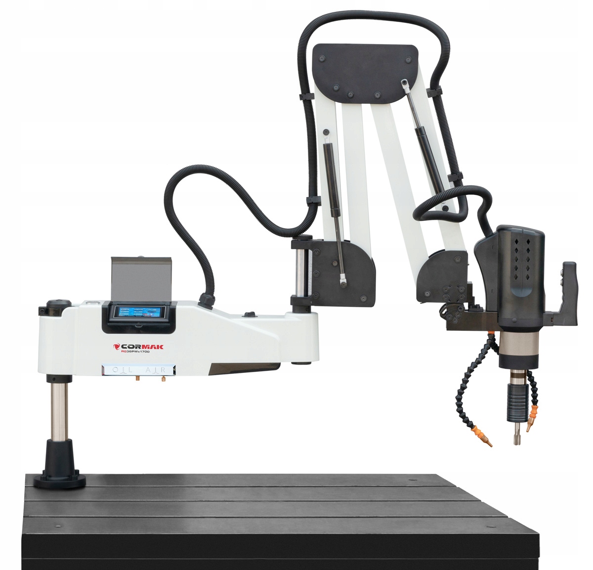 PRZEMYSŁOWE RAMIĘ GWINTUJĄCE GWINTOWNICA GWINCIARKA NADMUCH M5-M36 1700mm