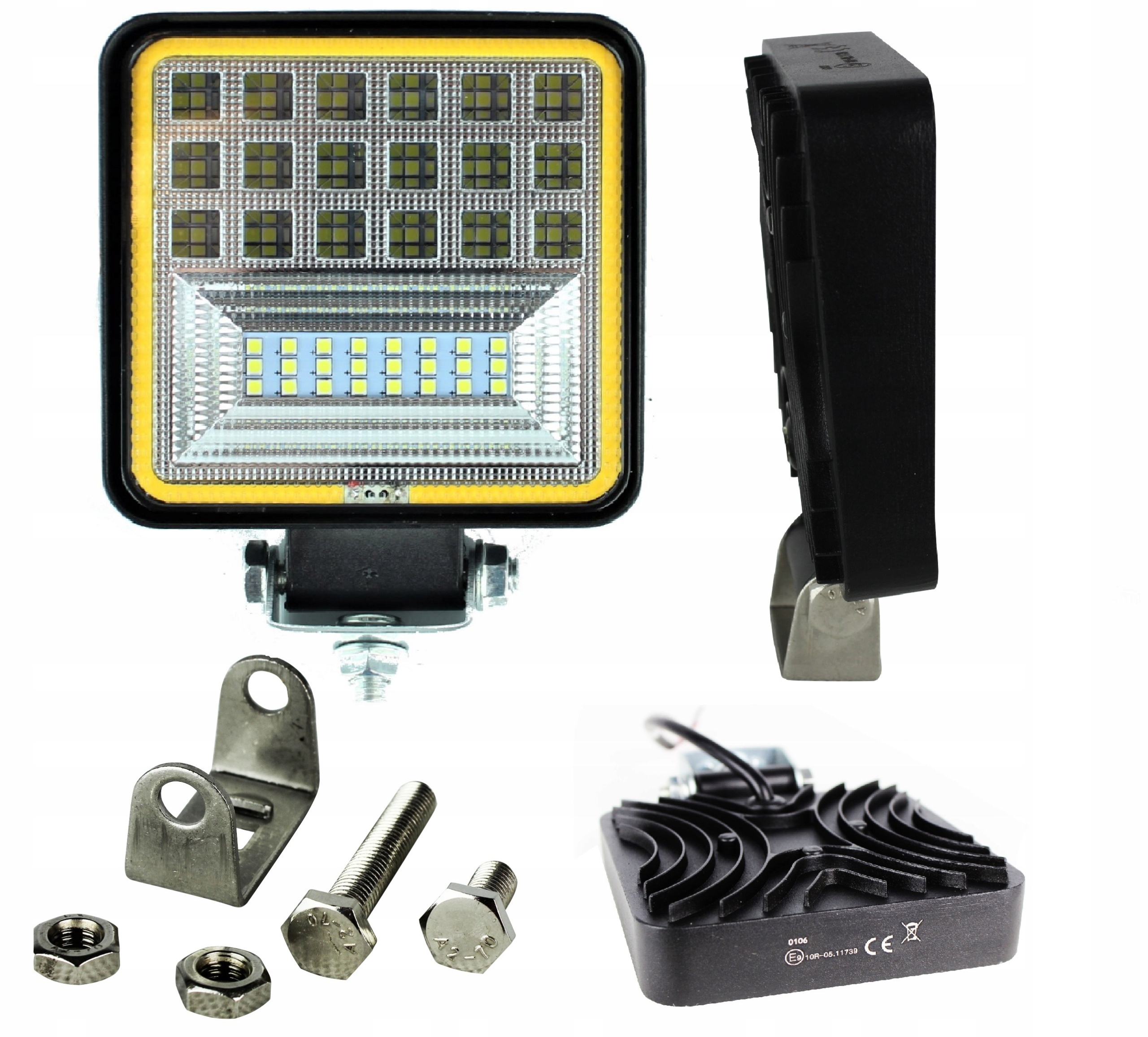 Halogen Lampa robocza LEDOWA 126W 42 LED szperacz 2 funkcje świecenia 12-24 EAN (GTIN) 5903726617574