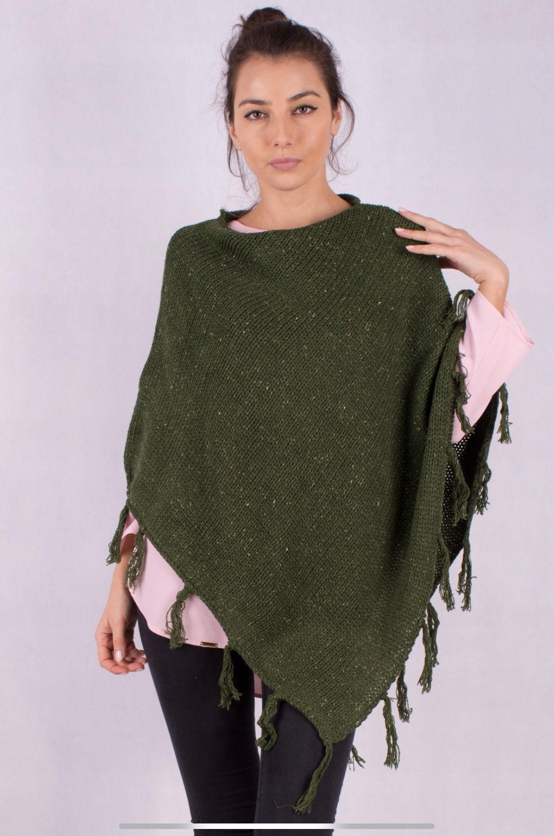 PONCZO OTULACZ SWETER HAND MADE PREZENT EXTRA OKAZJA
