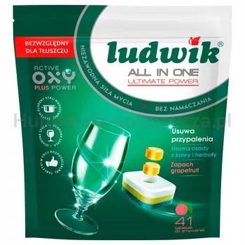 Ludwik Tablety do myčky nádobí All in one Grapefruit 41 ks
